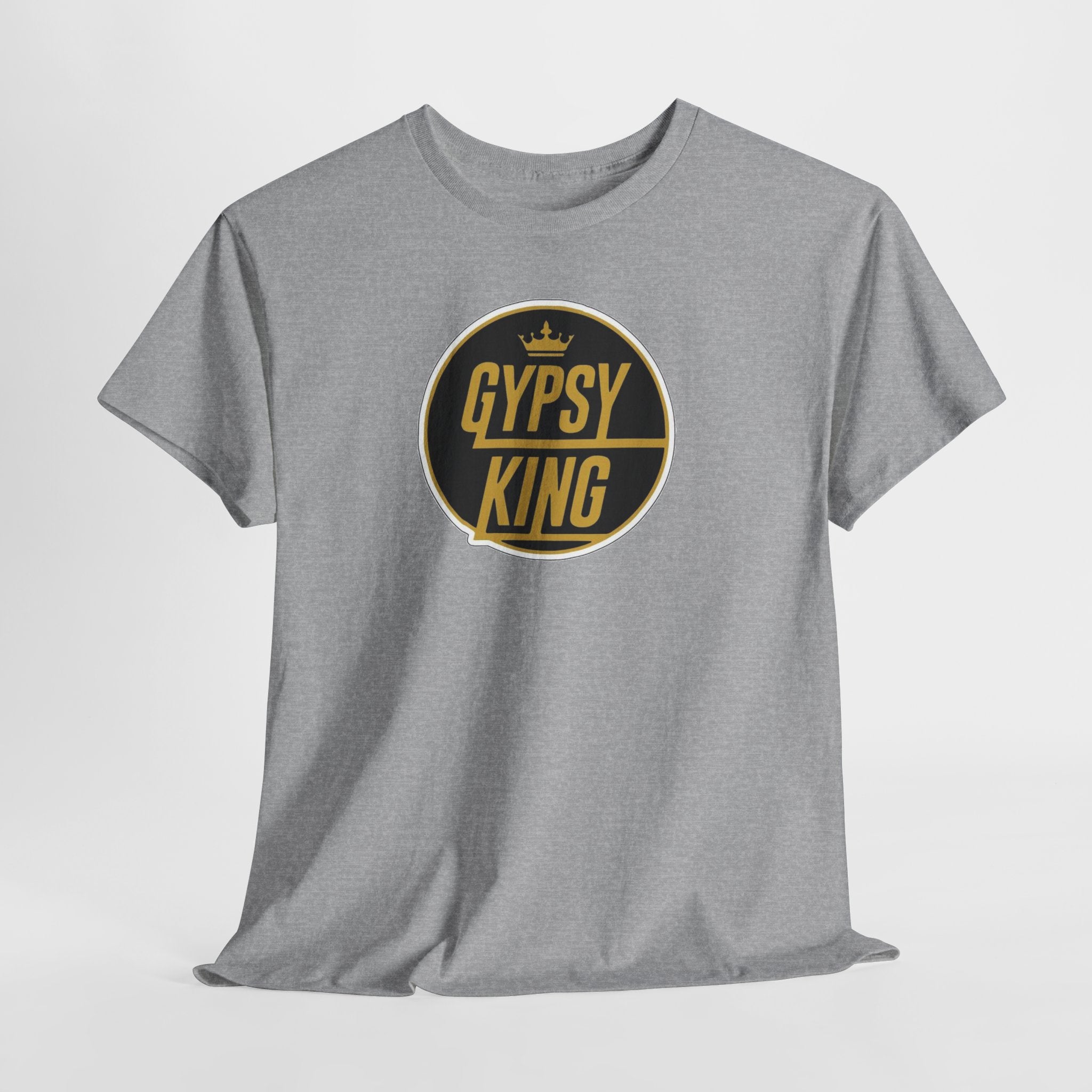 Gypsy King Graphic Tee — Retro Black & Gold Crown Logo T‑Shirt