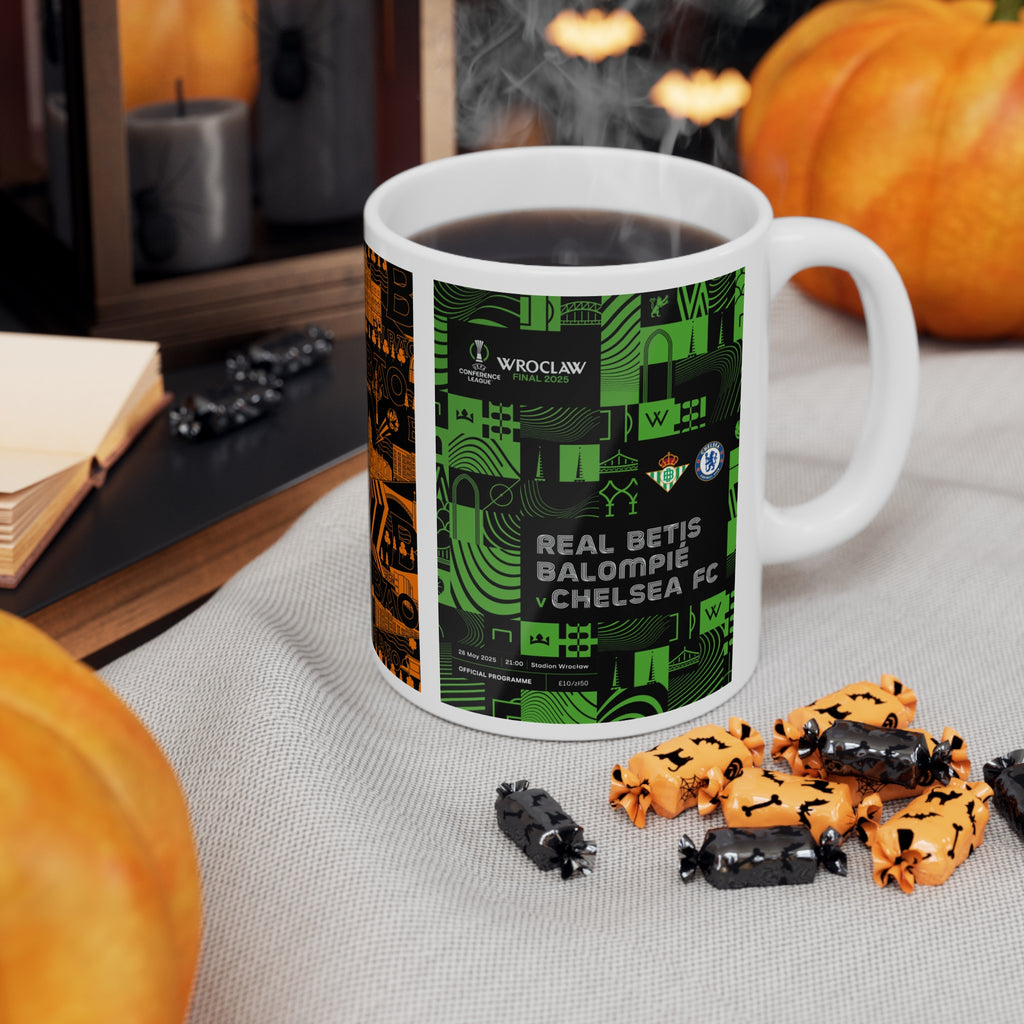2025 UEFA Finals Programme Covers Inspired Ceramic Coffee Cup (11oz/15oz)