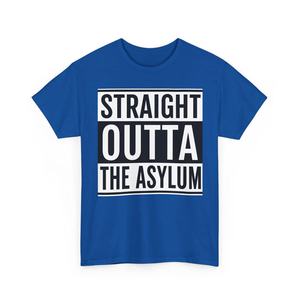 Straight Outta the Asylum T-Shirt – Graphic Statement Tee