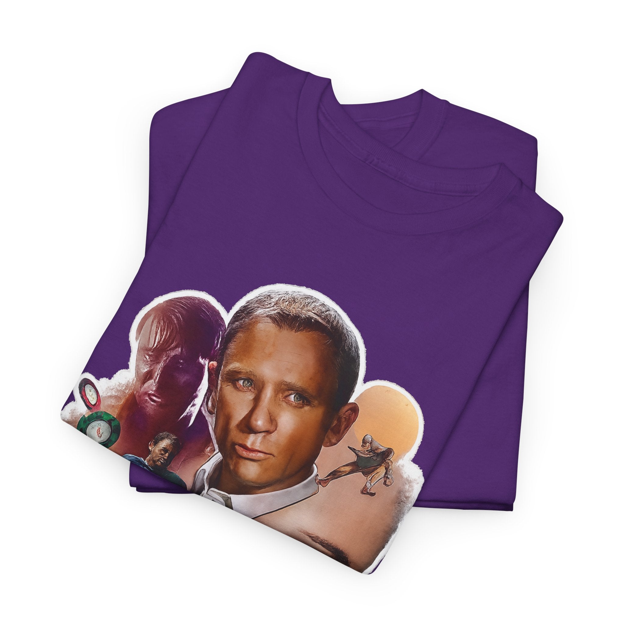 Jame Bond Movie Collage T‑Shirt — Vintage Film Noir Portrait Tee