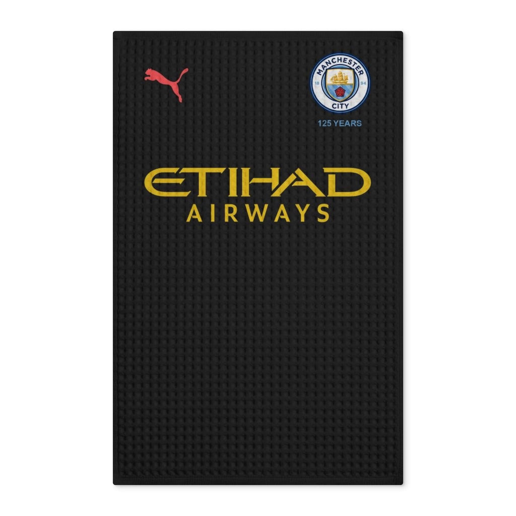 Manchester City Waffle Double-Sided Tea Towel — Etihad Airways Logo