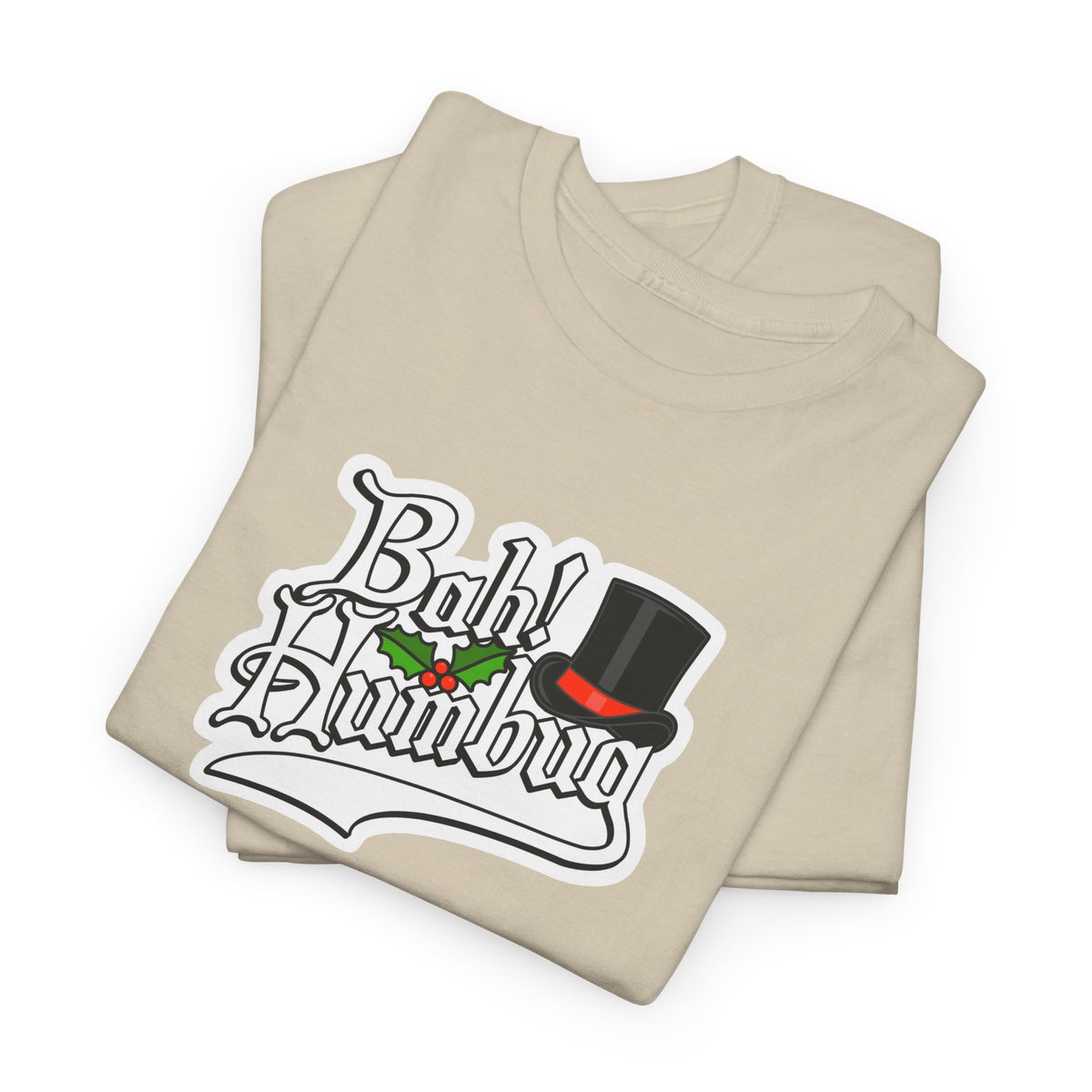 Bah Humbug Christmas Graphic Cotton T-Shirt / Tee