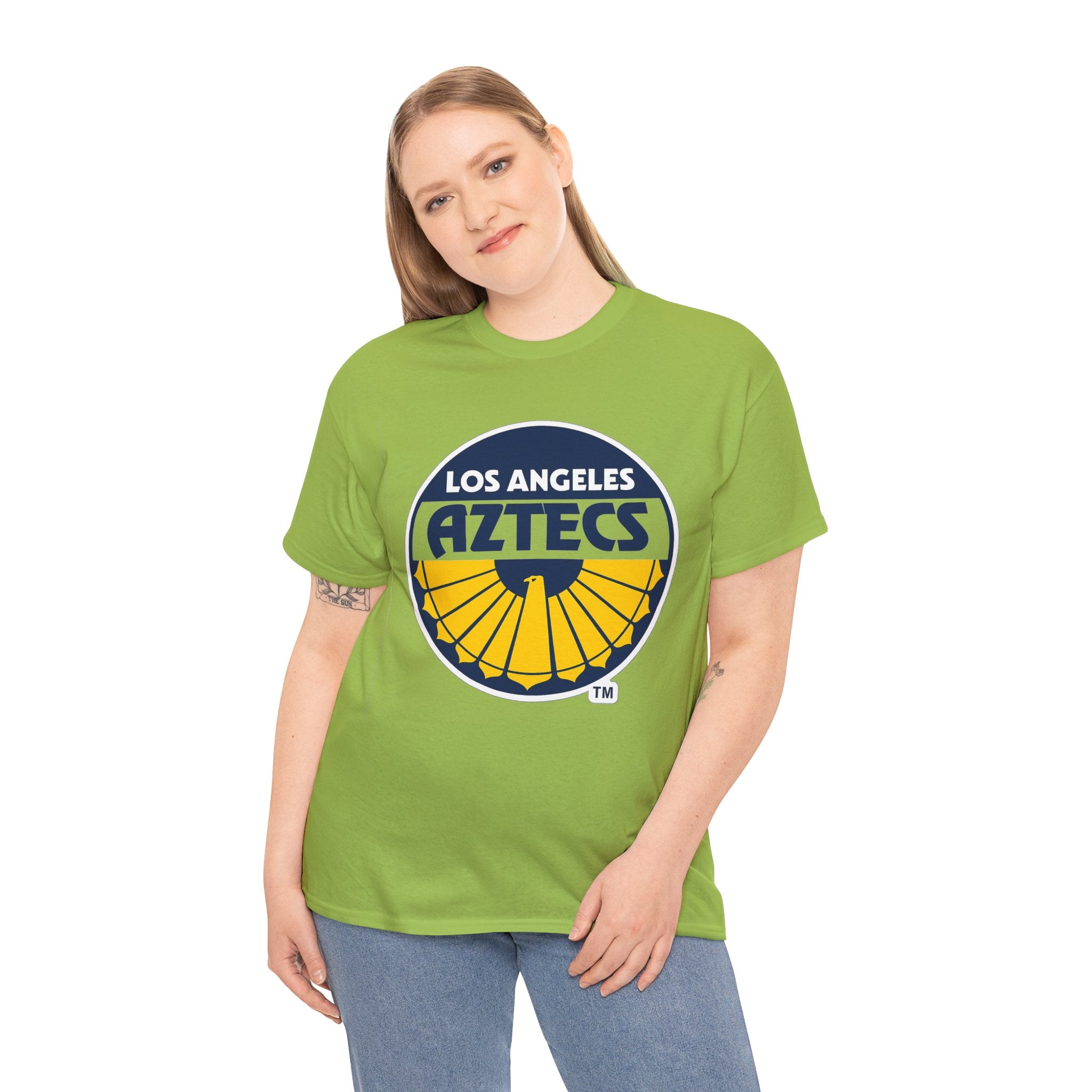Los Angeles Aztecs Vintage Logo Cotton T-Shirt