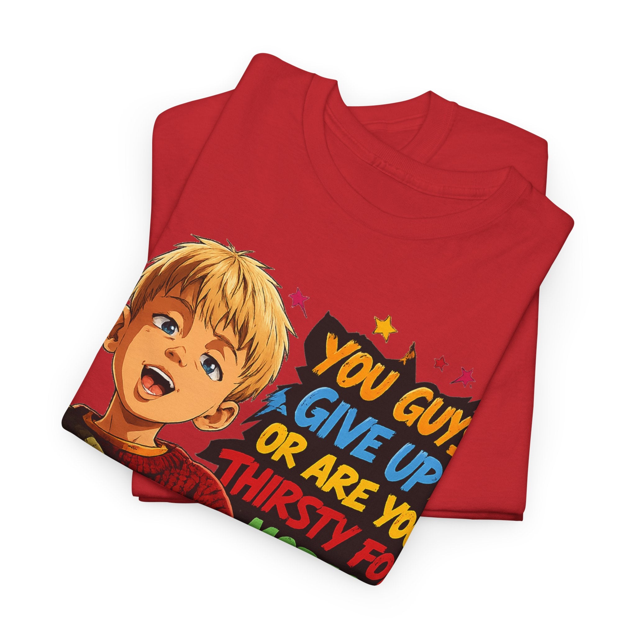 Home Alone Inspired Graphic Tee — 'You Guys Give Up or Are You Thirsty for More?' Nostalgic Comic Boy T-Shirt