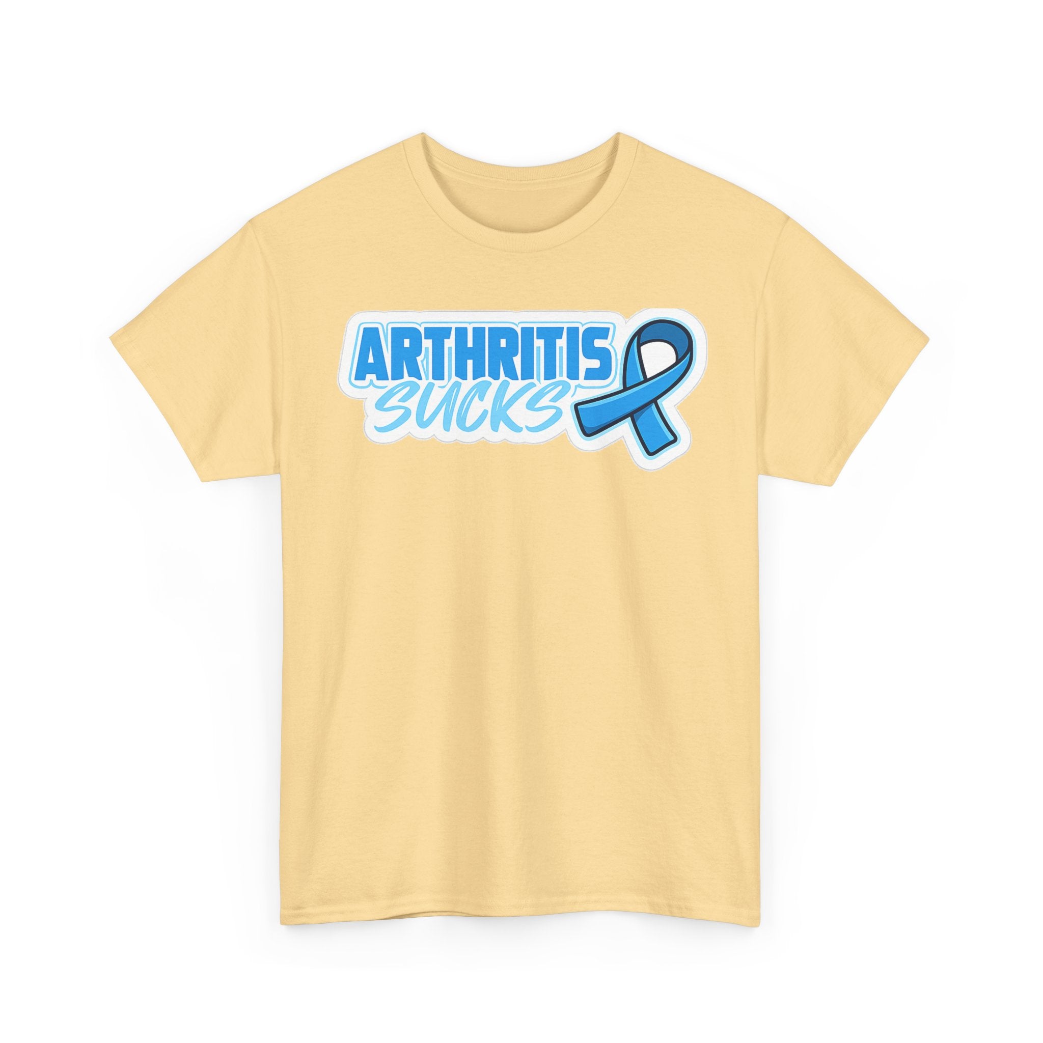 Arthritis Sucks T-Shirt with Awareness Ribbon — Arthritis Support Tee