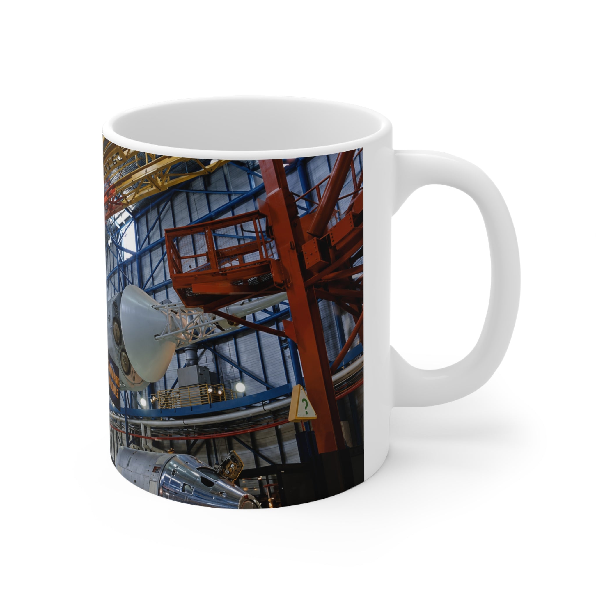Space Shuttle Exhibit Ceramic Mug — NASA Apollo Patch Gallery Coffee Cup (11oz & 15oz)