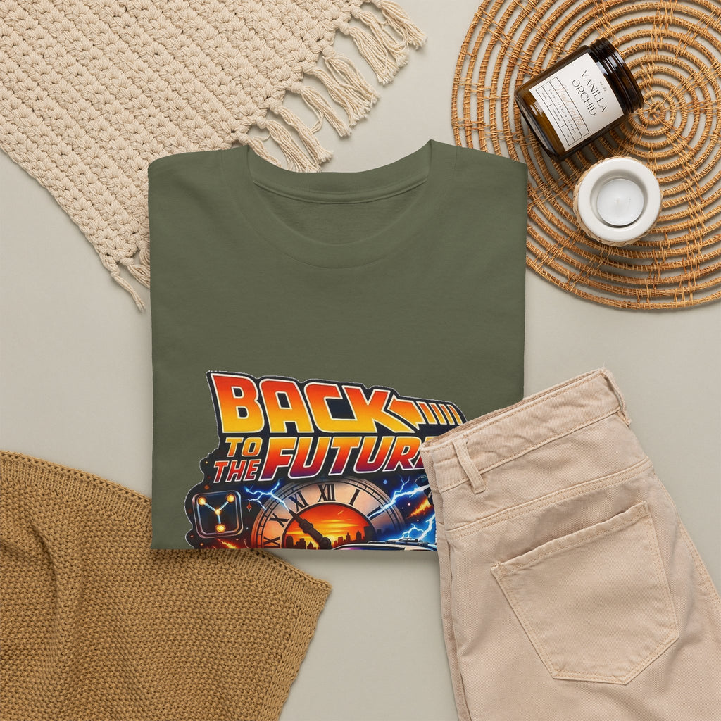 Back to the Future Graphic Tee – Retro 1985 DeLorean Design