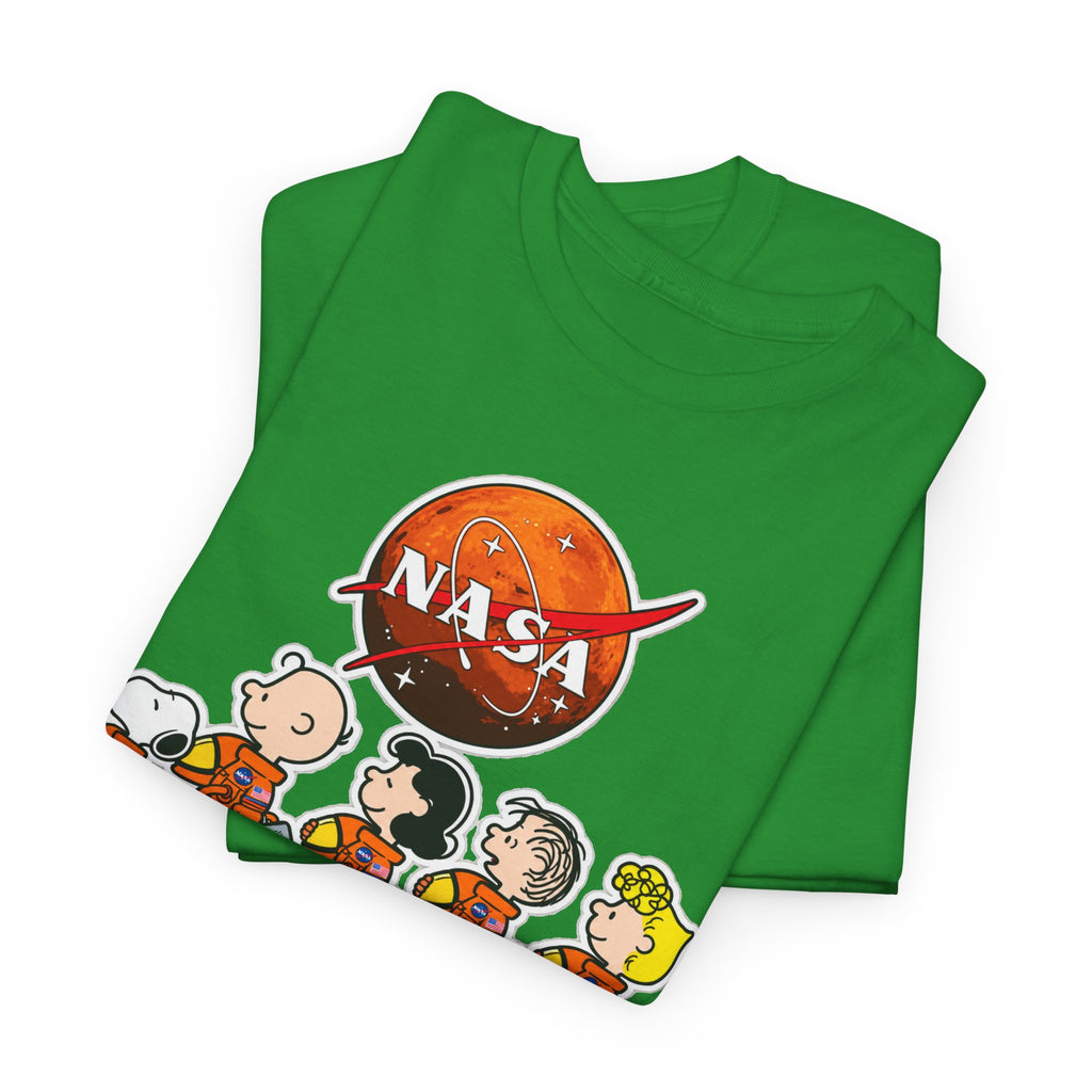 NASA Peanuts Cartoon T‑Shirt — Retro Space Snoopy & Crew Graphic Tee