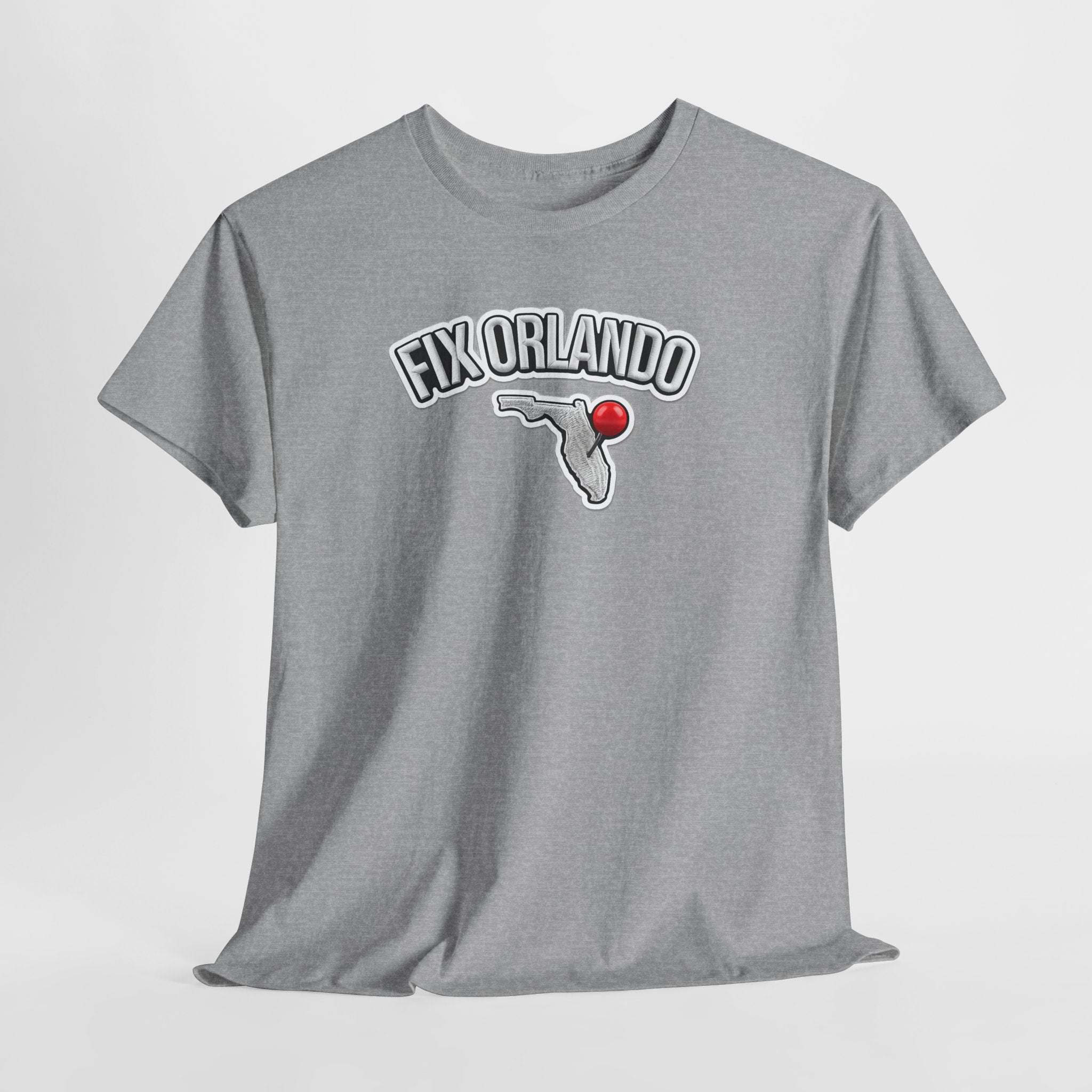 Fix Orlando T-Shirt — Florida Map with Bowling Pin Local Pride Tee