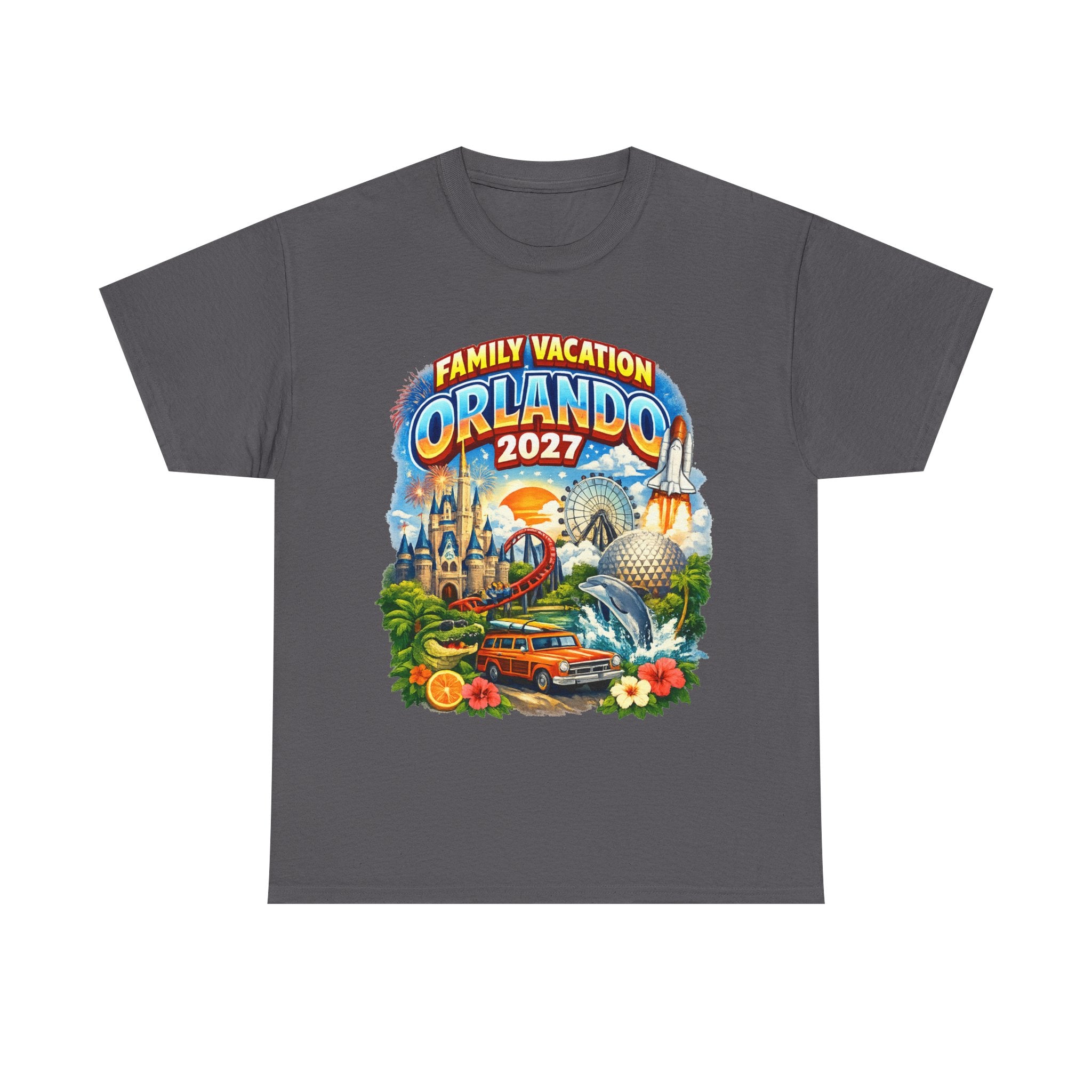 Orlando 2027 Family Vacation T-Shirt — Retro Theme Park Souvenir Tee
