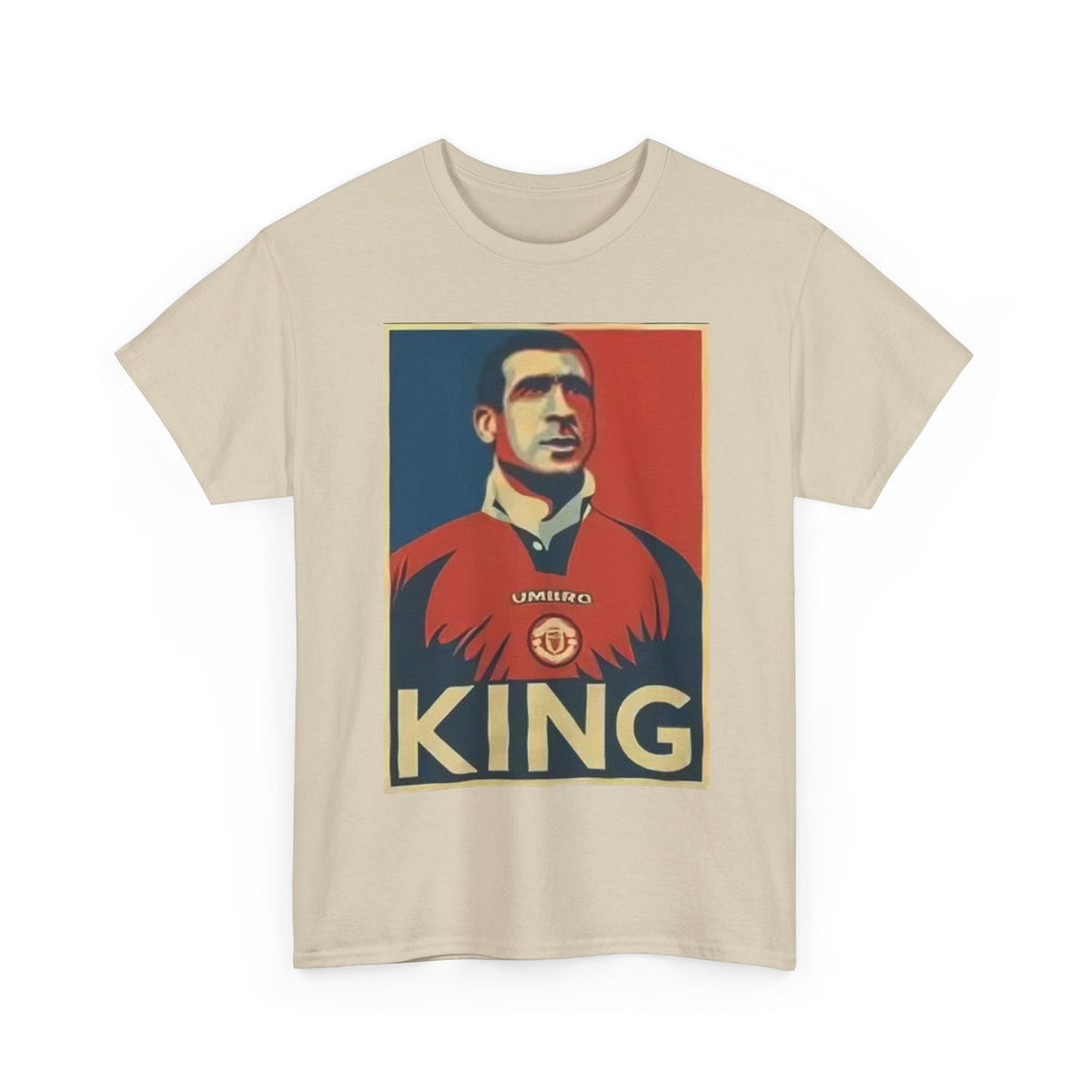 Eric Cantona King Manchester United Graphic Tee — Retro Sports Poster Football Shirt