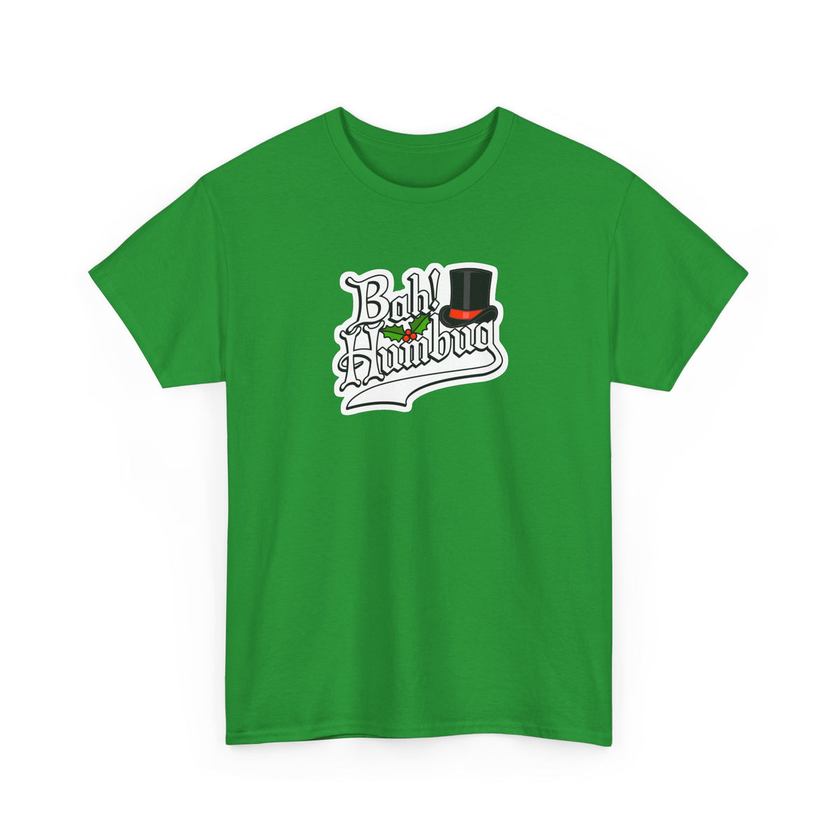 Bah Humbug Christmas Graphic Cotton T-Shirt / Tee
