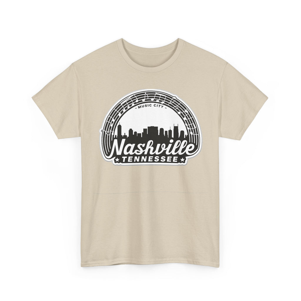 Nashville Tennessee Skyline Tee — Retro Music City Graphic Shirt
