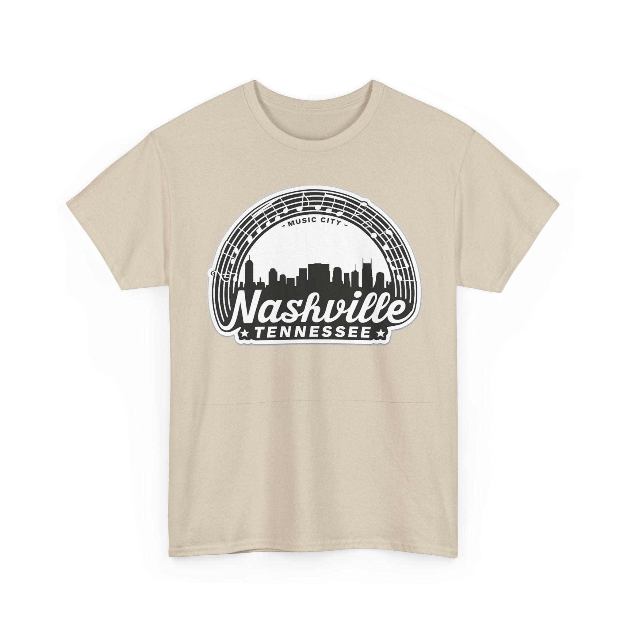 Nashville Tennessee Skyline Tee — Retro Music City Graphic Shirt
