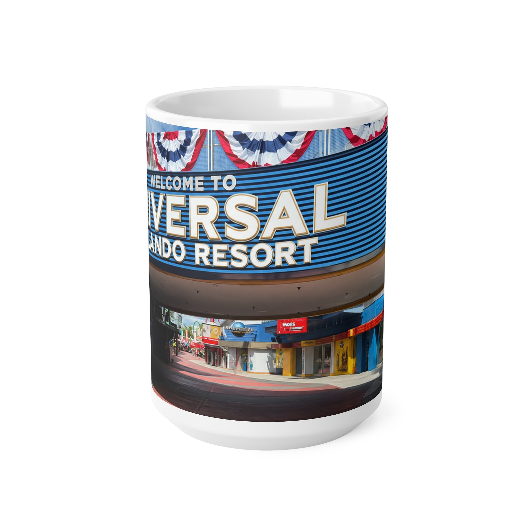 Universal Orlando Resort Photo Mug — Retro Theme Park Coffee Cup (11oz, 15oz)