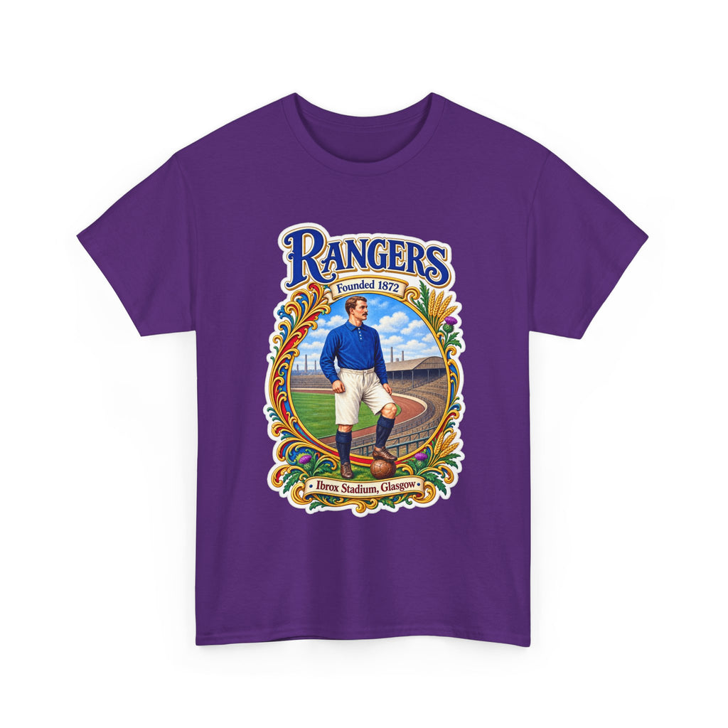 Rangers Retro Player Field Graphic Cotton T-Shirt