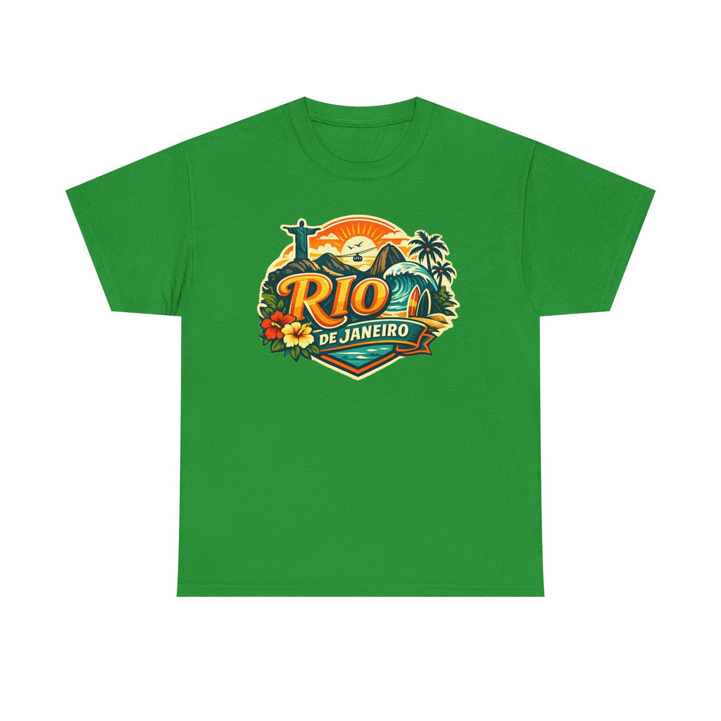 Rio de Janeiro Vintage Travel Tee – Tropical Sunset Beach T‑Shirt