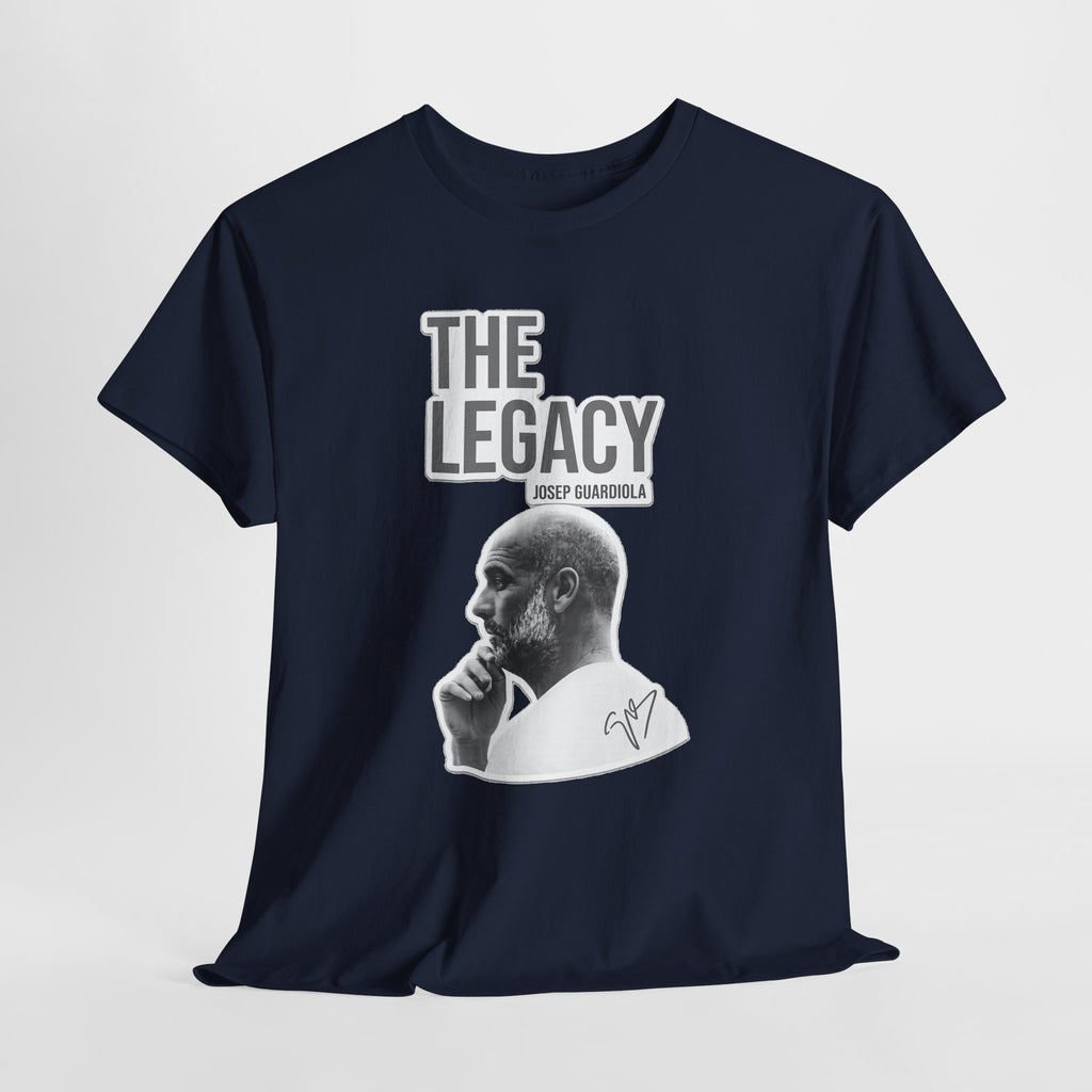 Pep Guardiola Manchester City The Legacy Tee — Inspirational Portrait Graphic T-Shirt