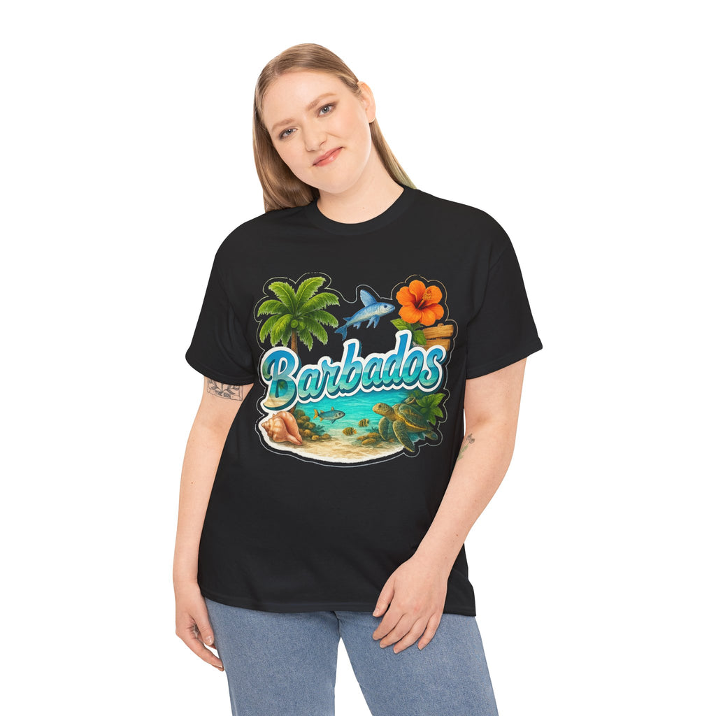 Barbados Beach Graphic Tee — Tropical Island Vacation T‑Shirt