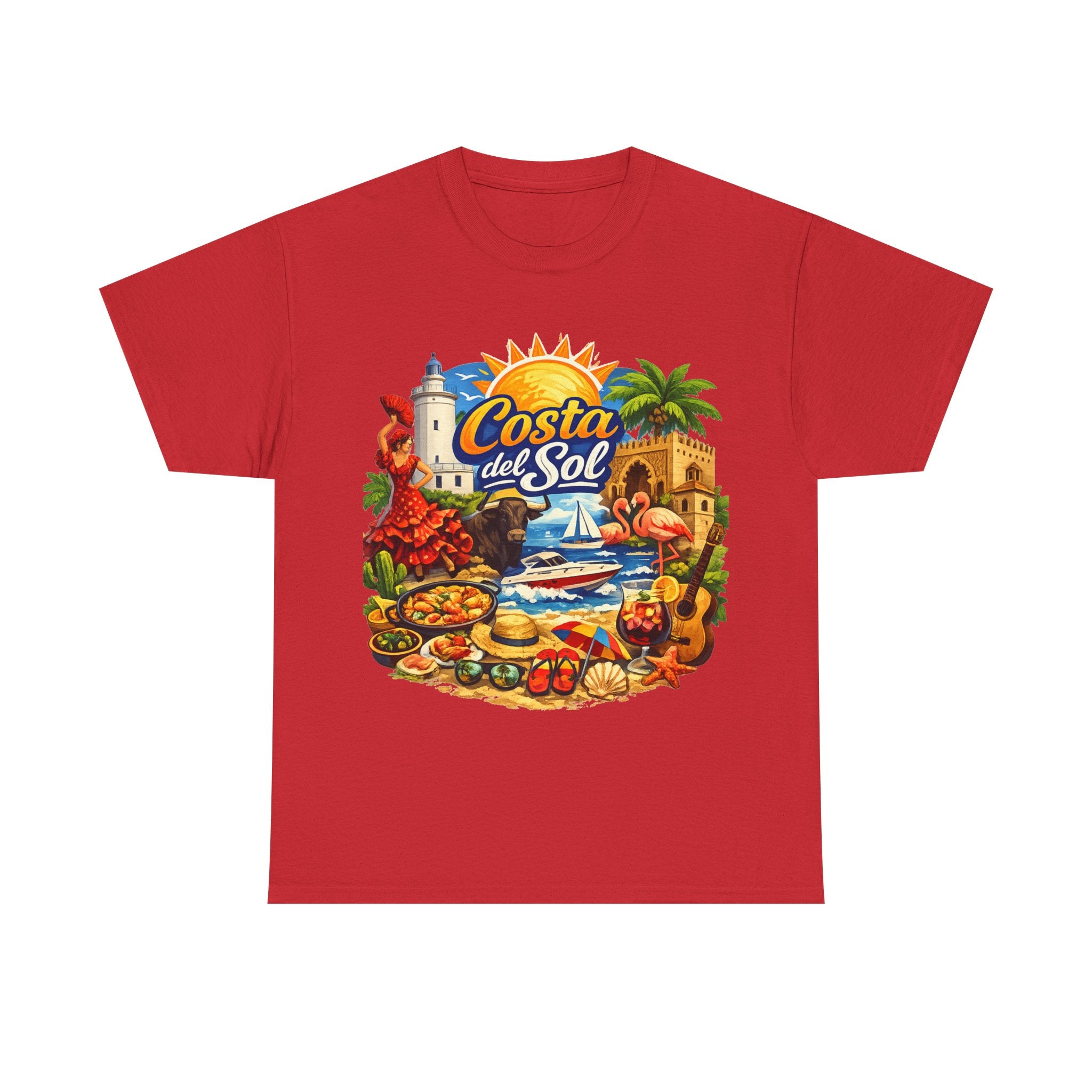 Costa del Sol Beach T-Shirt — Vintage Tropical Vacation Tee