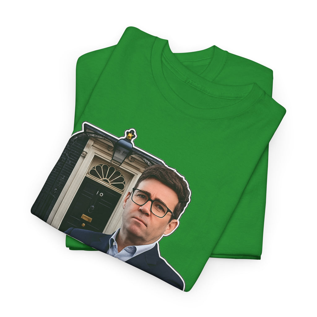 Andy Burnham Out Political Satire T‑Shirt — "Burnham Out" Protest Tee
