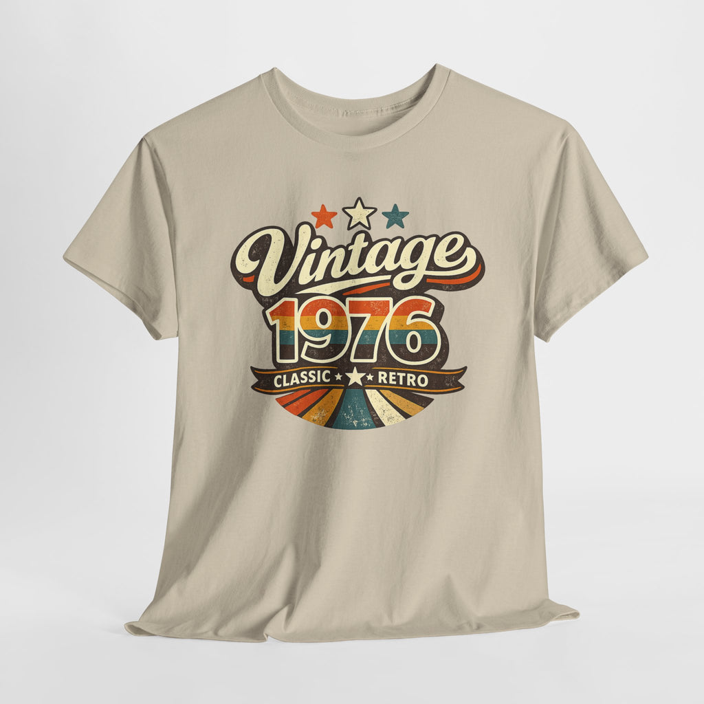 Vintage 1976 Retro Graphic Tee — Classic Birthday or Anniversary Gift