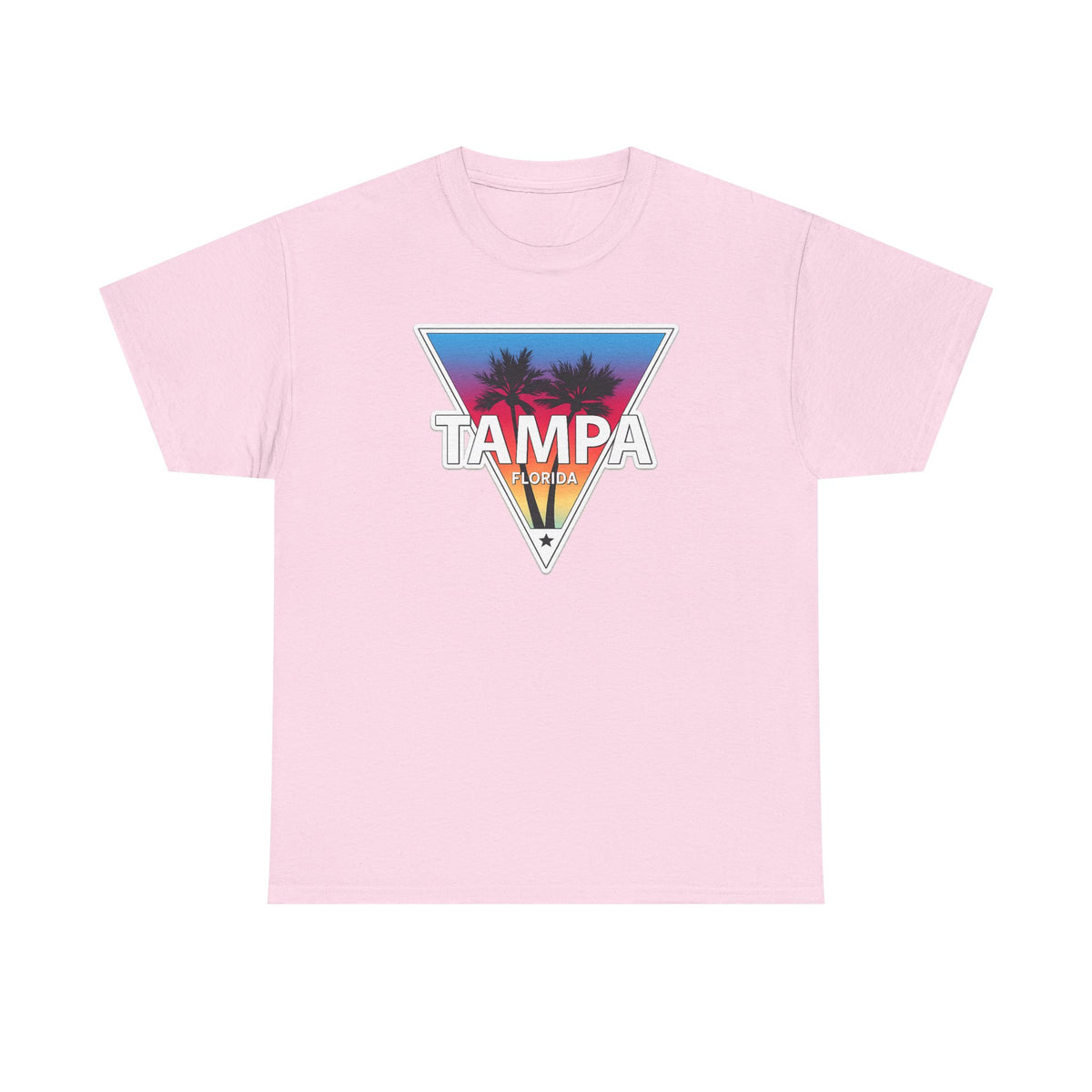 Tampa Retro Sunset Cotton T-Shirt