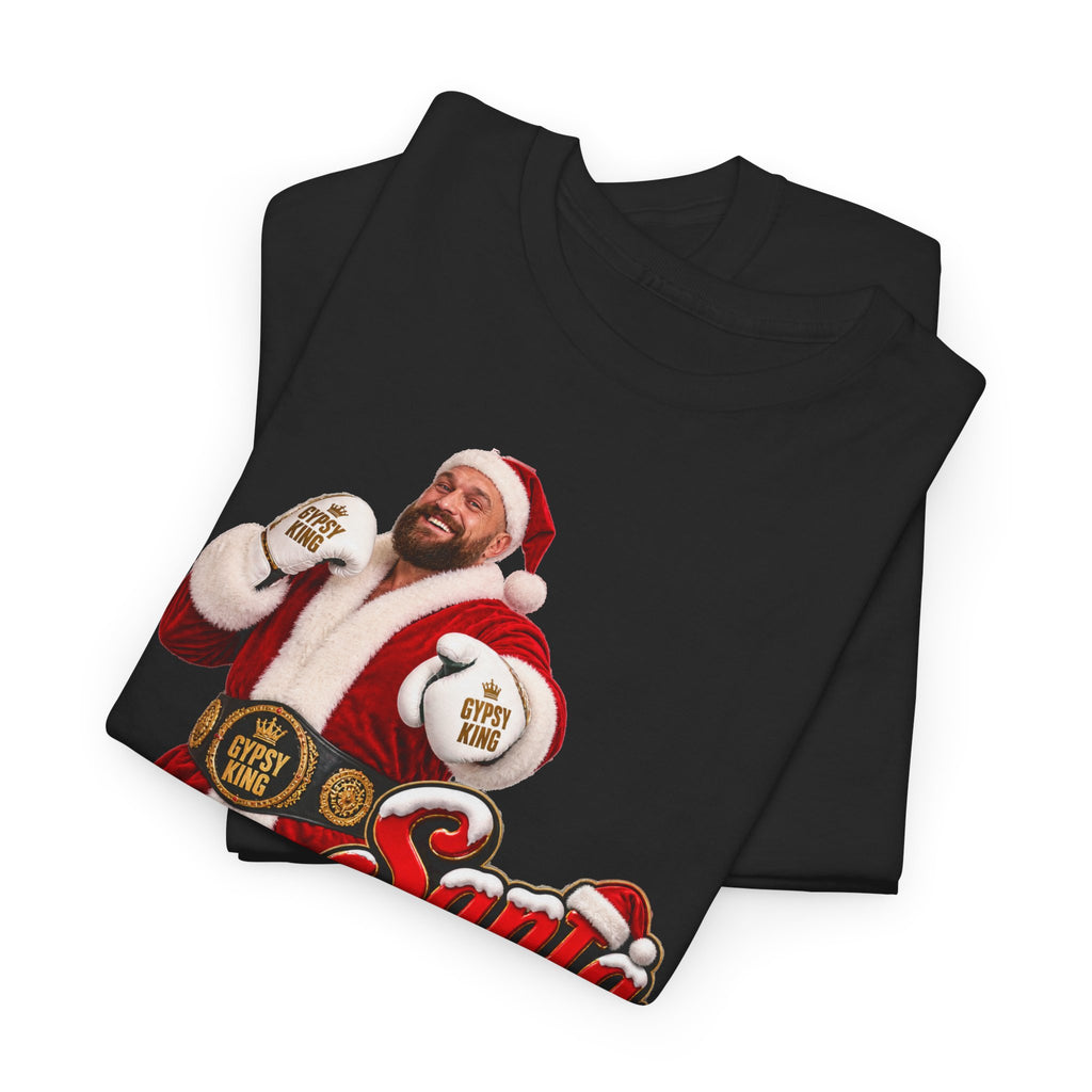 Santa is a Tyson Fury Fan Cotton T-Shirt / Tee