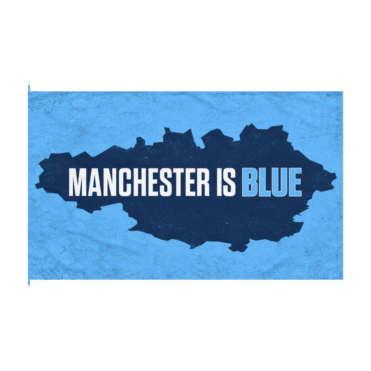 Manchester Is Blue Double-Sided Flag