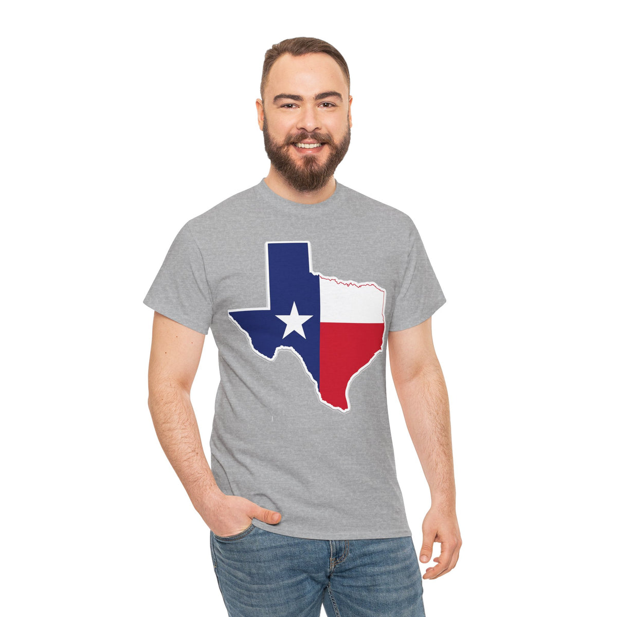 Texas Flag Outline T-Shirt — Lone Star State Pride Tee