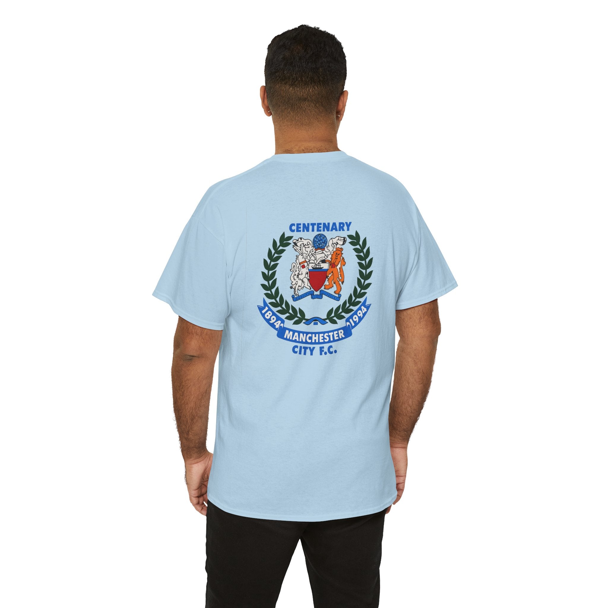 Centenary Manchester City FC Crest Tee — 1894–1994 Commemorative Shirt