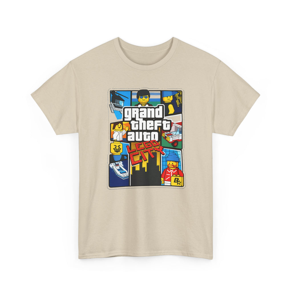 GTA Lego City Retro Block-Style 'Grand Theft Auto' Graphic Tee