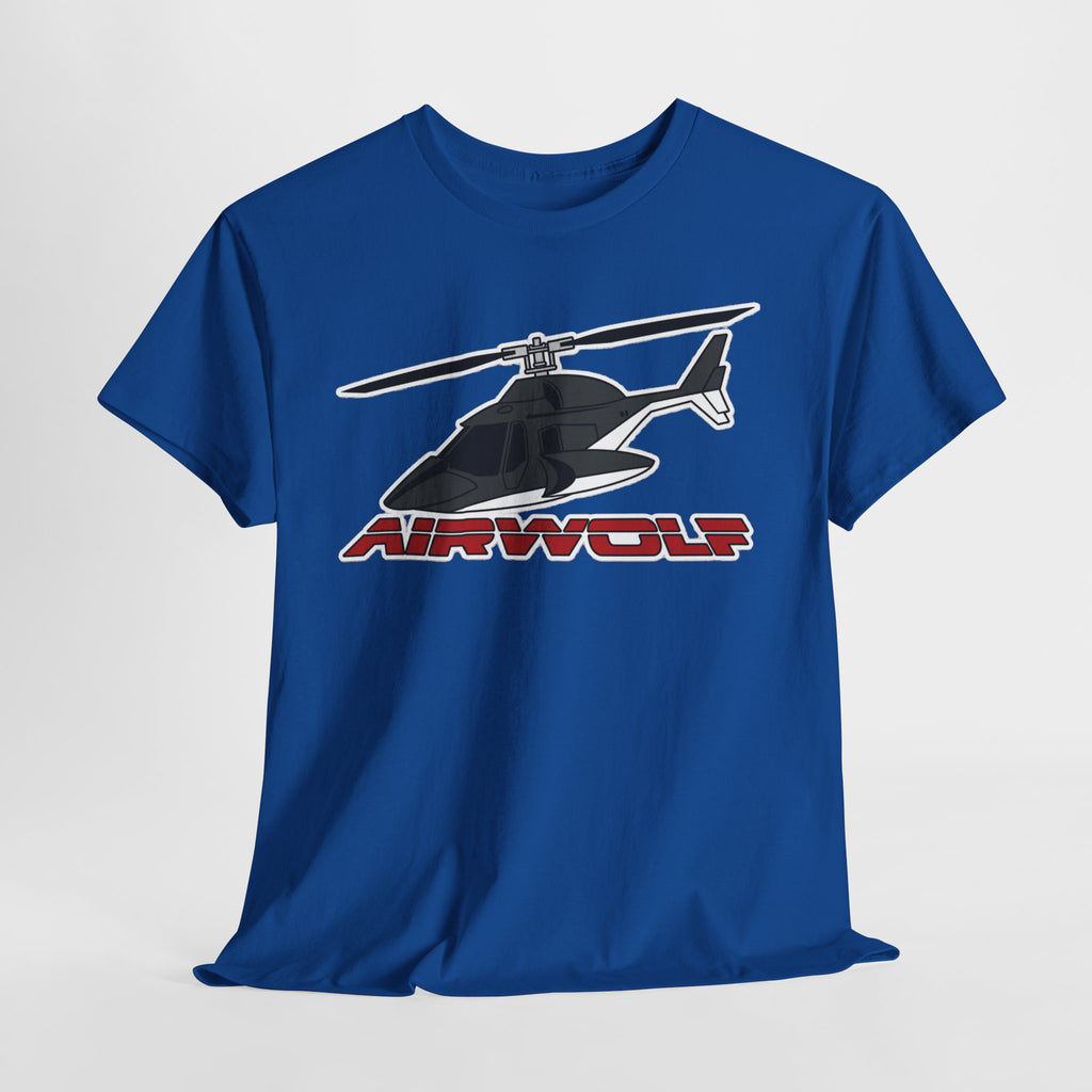 Helicopter Airwolf Tee — Retro Airwolf Logo Graphic T‑Shirt