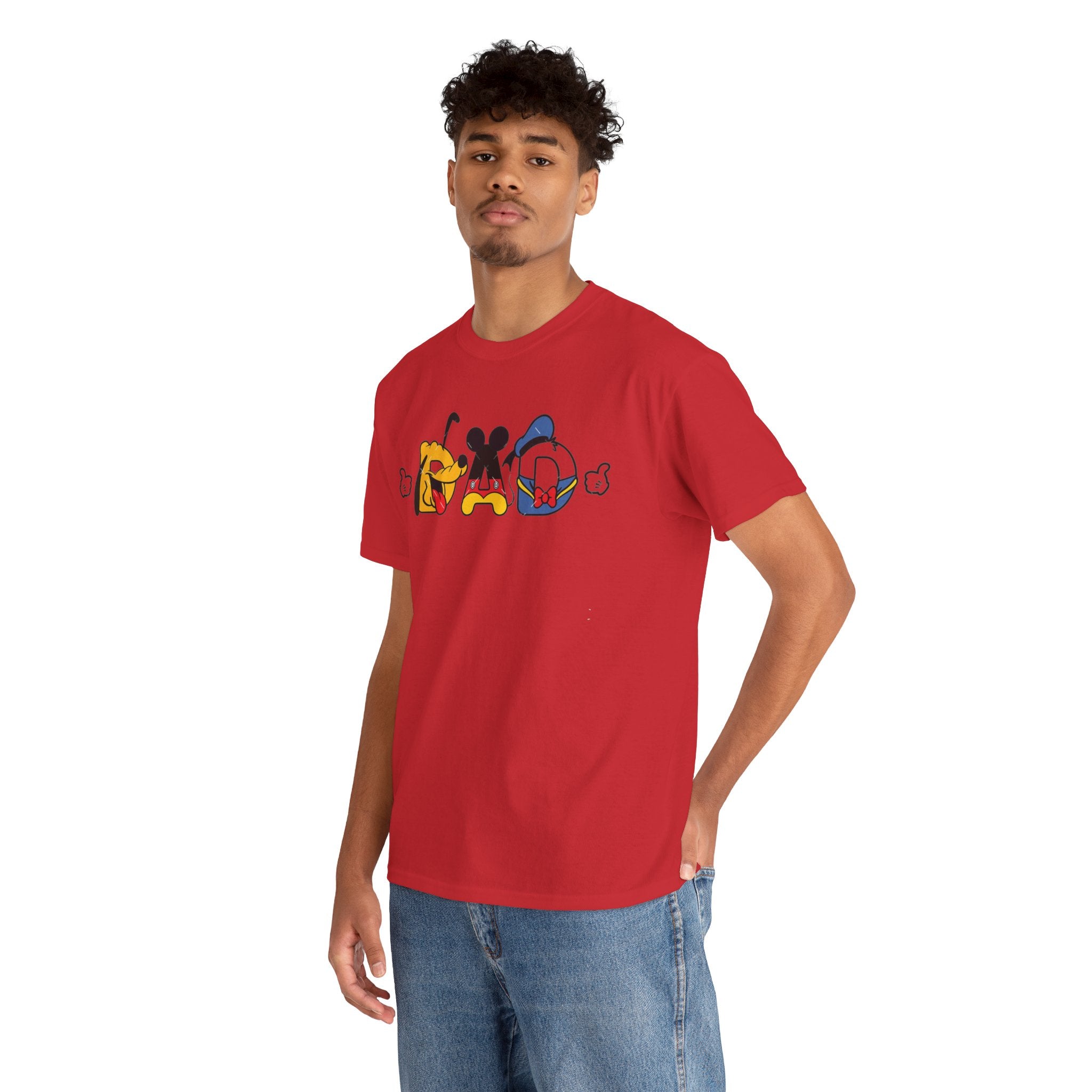 Disney Dad Character Graphic Tee — Playful Colorful Character Icons T-Shirt