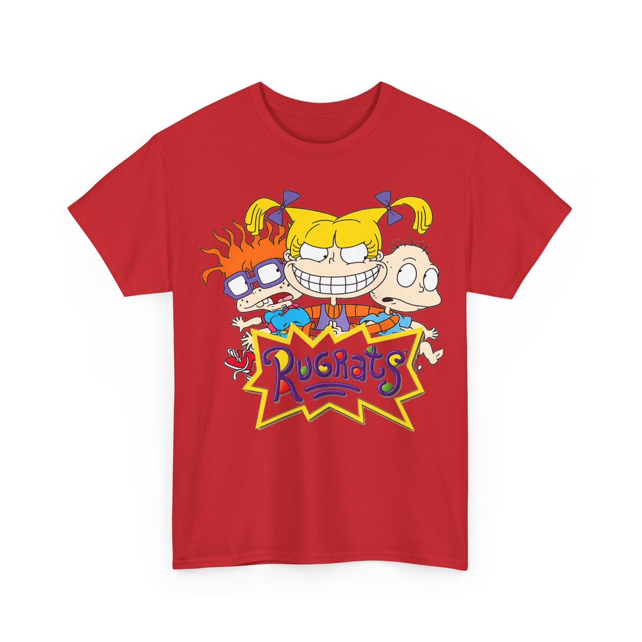 Rugrats Retro Cartoon Crewneck Tee — Colorful 90s Kids Character Design