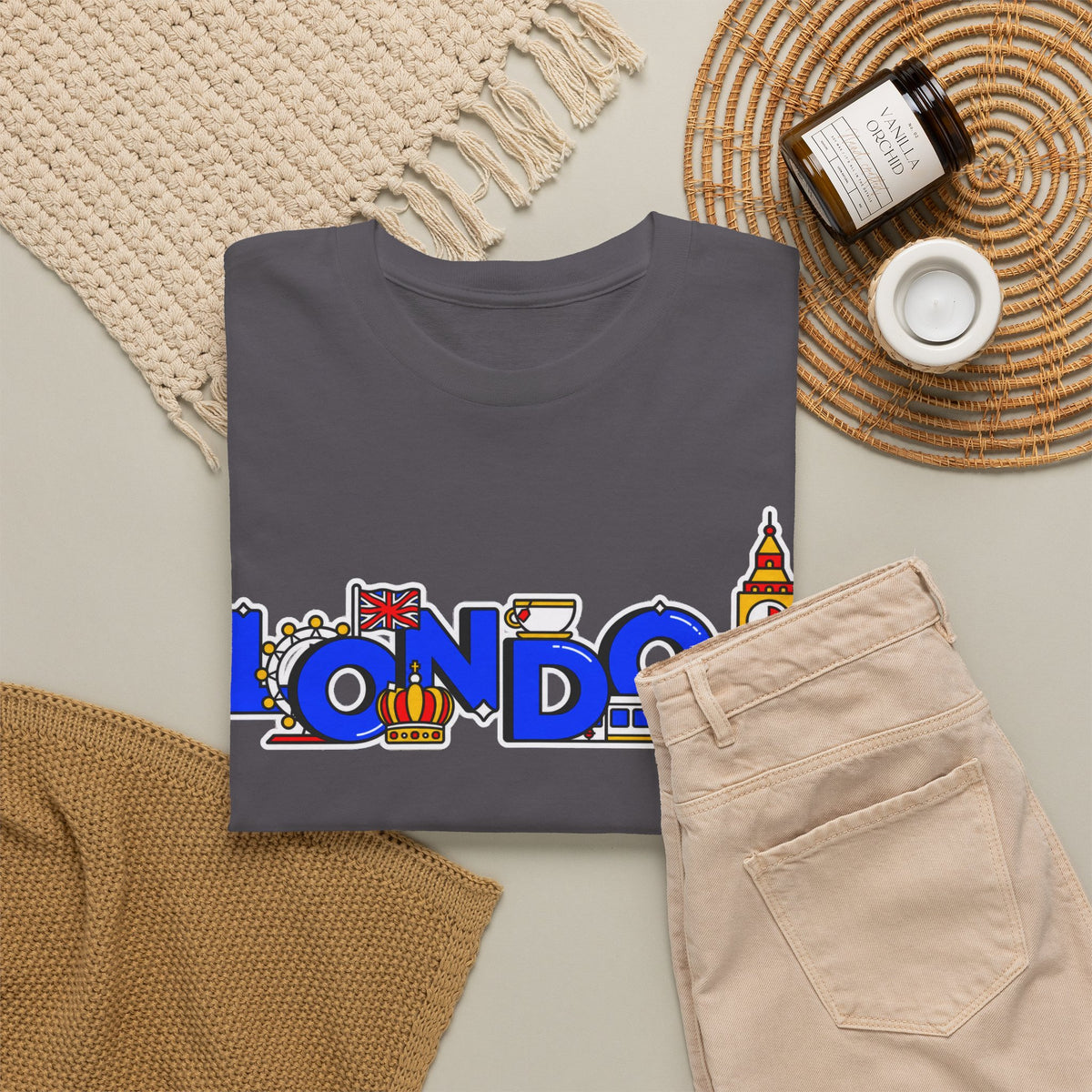 London Cityscape Tee — Illustrated London Landmarks Shirt