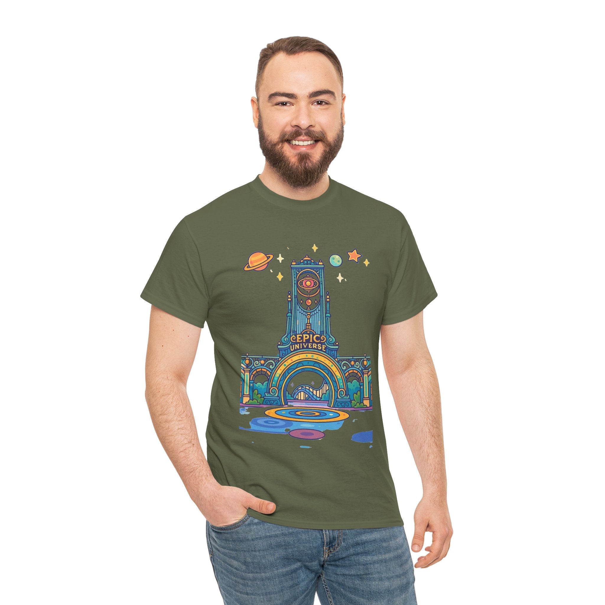 Universal Studios Family Vacation T-Shirt — Retro Space Theater Graphic Tee