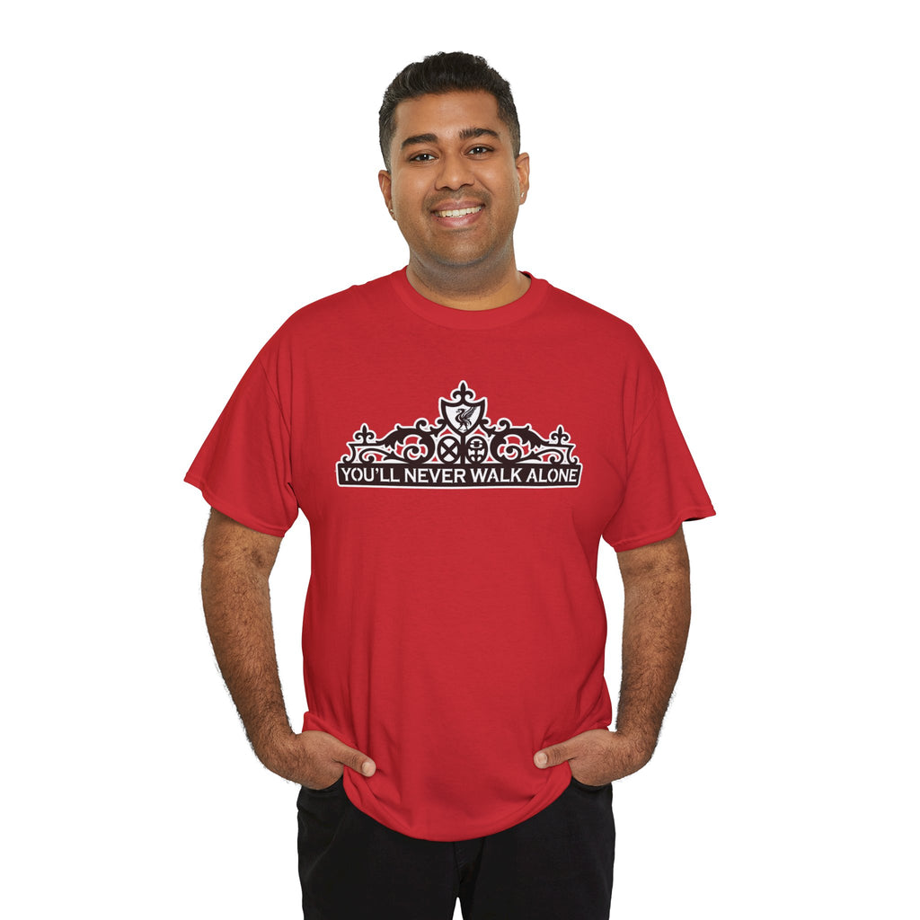 You'll Never Walk Alone T‑Shirt — Liverpool FC Crest Cotton Tee