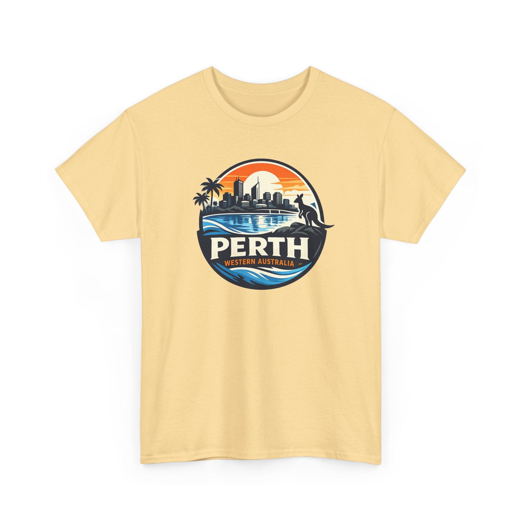 Perth Sunset Graphic Tee — Western Australia Beach Skyline T-Shirt
