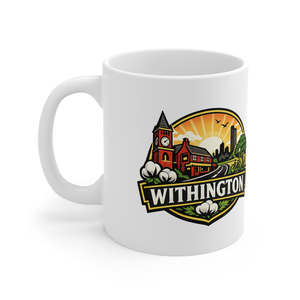 Withington Manchester Ceramic Coffee Cups, 11oz, 15oz