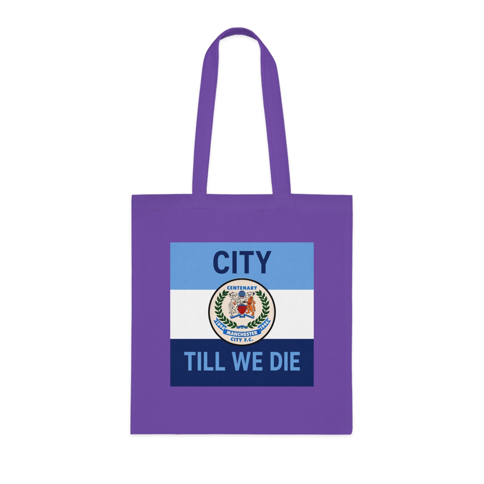 City Till We Die Cotton Tote - Football Fan Flag Tote Bag