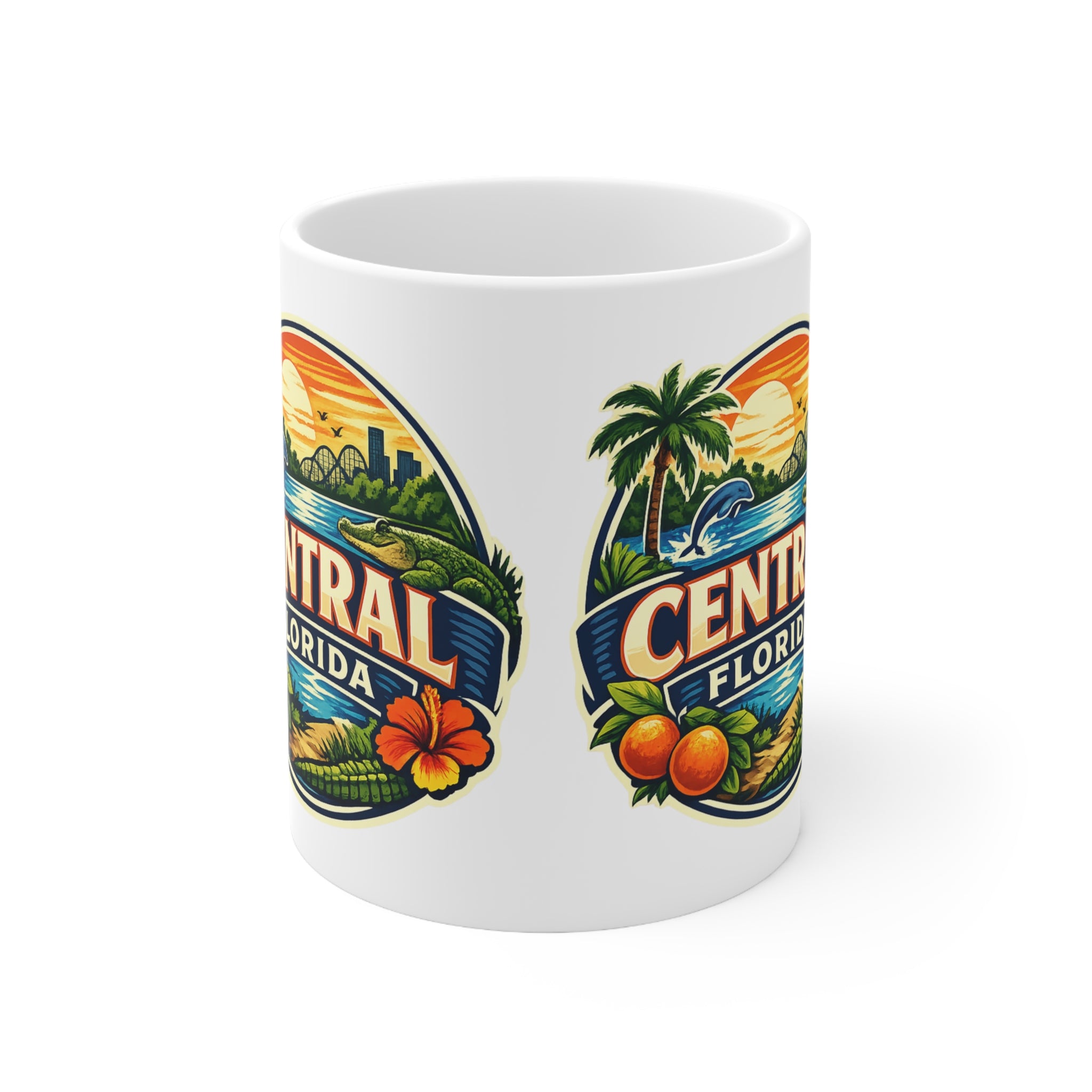 Central Florida Ceramic Coffee Cups, 11oz, 15oz