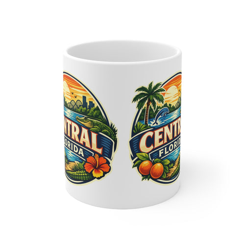 Central Florida Ceramic Coffee Cups, 11oz, 15oz