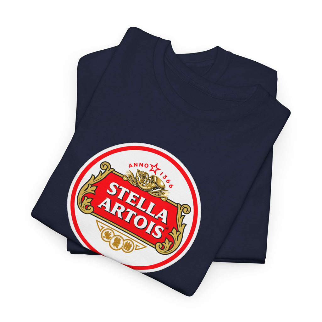 Beer Logo T-Shirt — Stella Artois Inspired Vintage Crest Tee