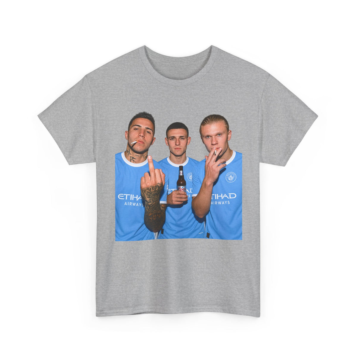 Enzo, Foden & Haaland Man City inspired Unisex Heavy Cotton Tee