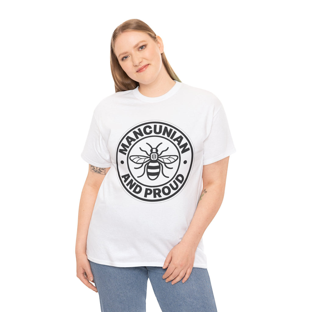 Manchester Bee 'Mancunian and Proud' Cotton T-Shirt