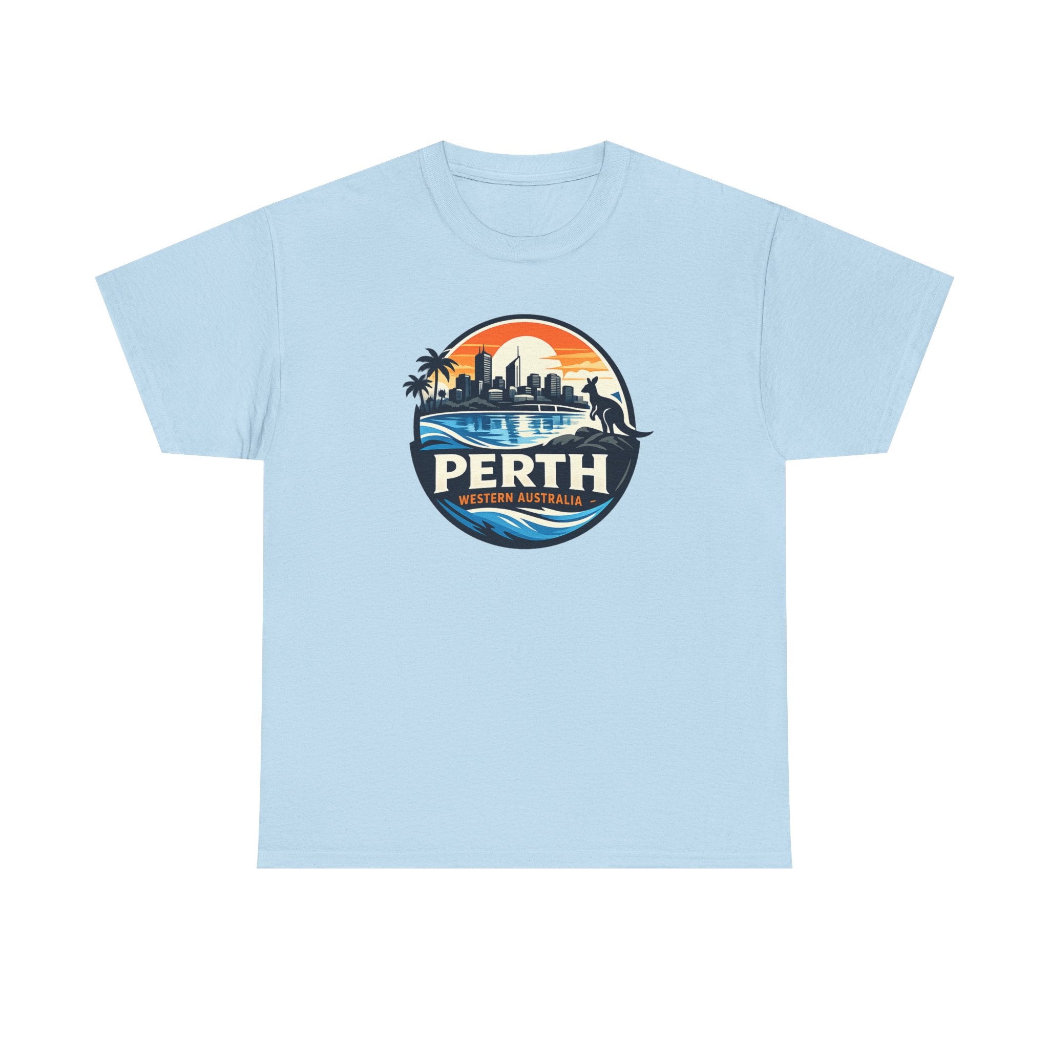 Perth Sunset Graphic Tee — Western Australia Beach Skyline T-Shirt