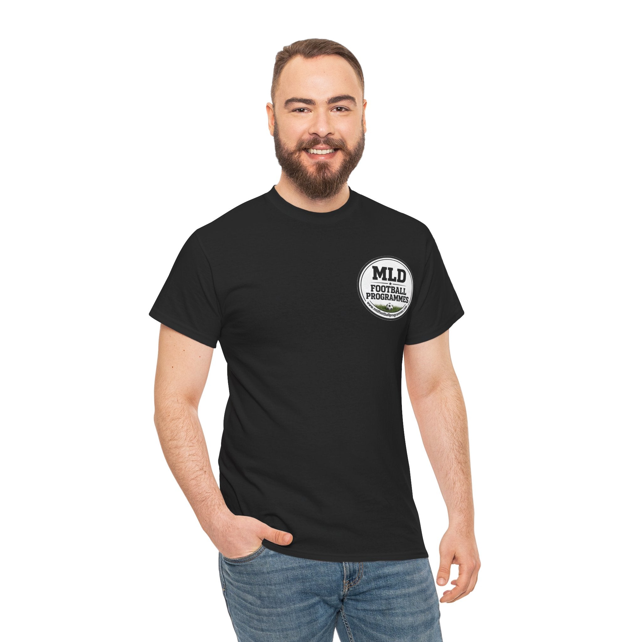 MLD Football Programmes Tee - Retro Logo Chest T-Shirt