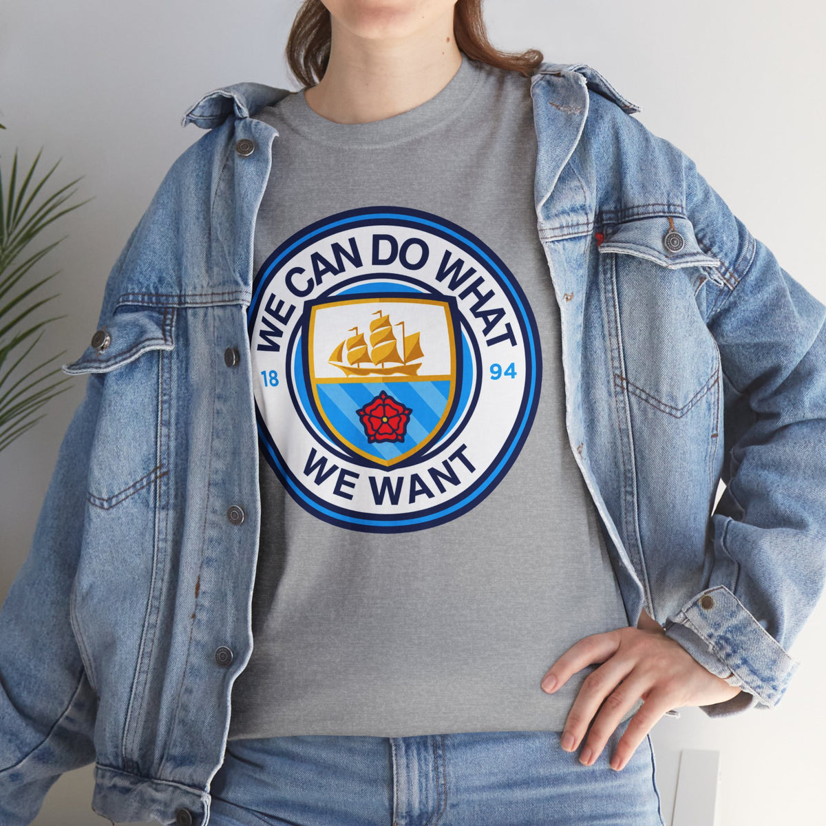 We Can Do What We Want Manchester  City Graphic Cotton T-Shirt