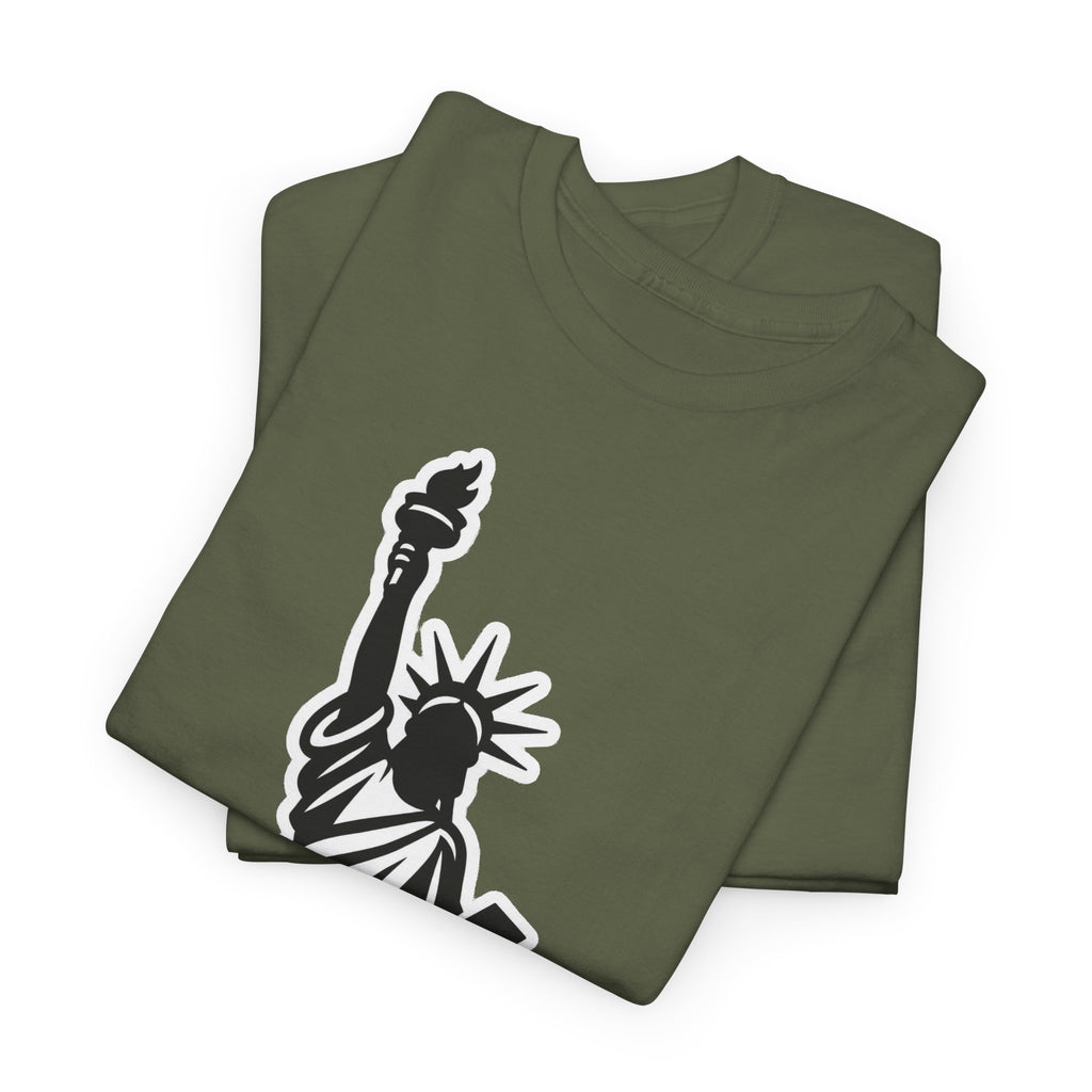 New York City Statue of Liberty Graphic Cotton T-Shirt / Tee